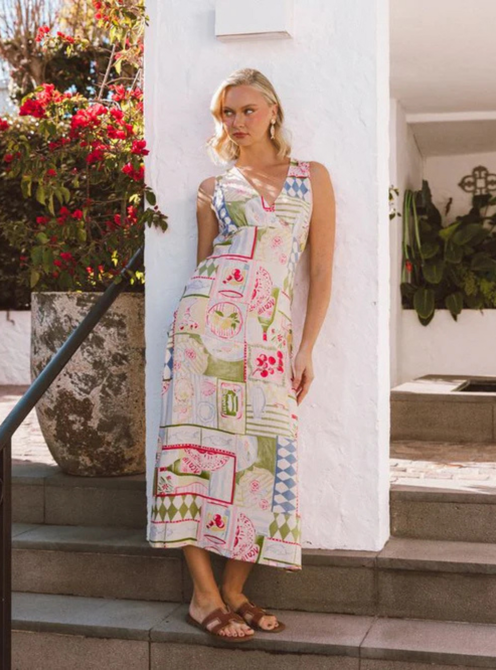 CLOVELLY MIDI DRESS - Print