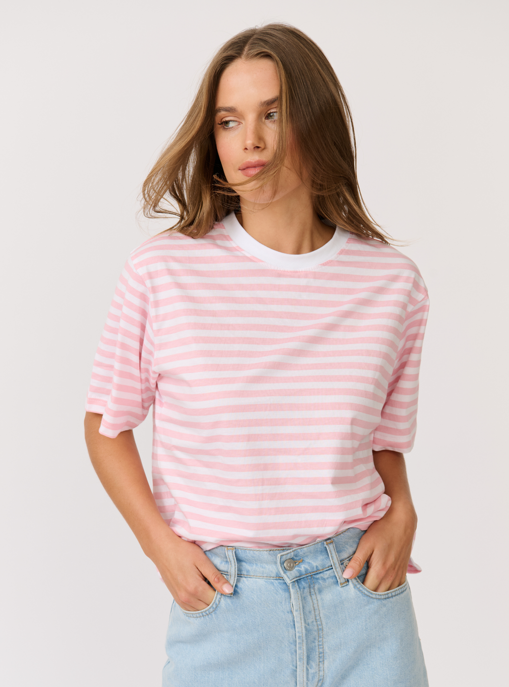 SOPHIE TEE - Bubblegum Stripe