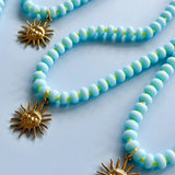 Sky Blue Gem Necklace