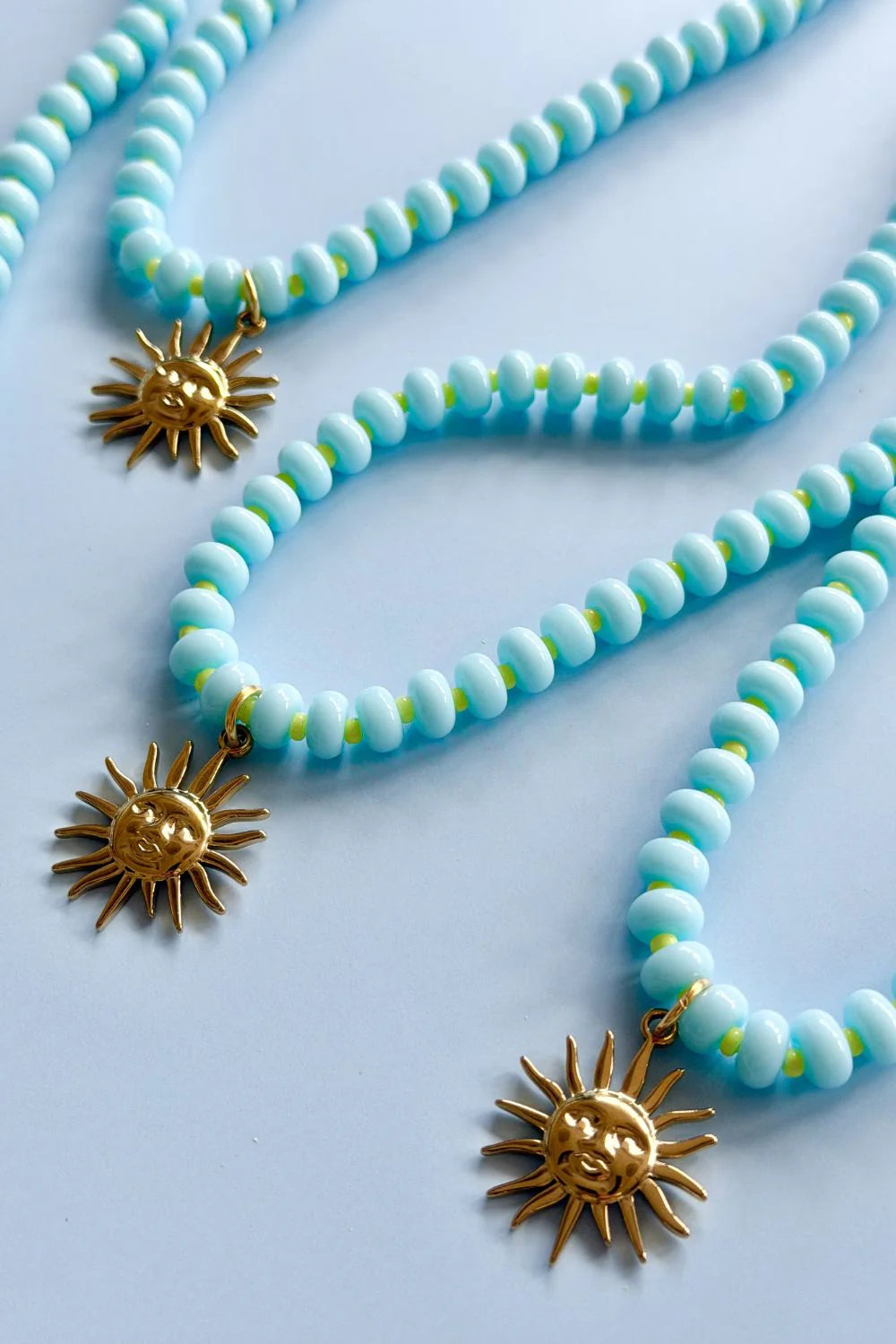 Sky Blue Gem Necklace