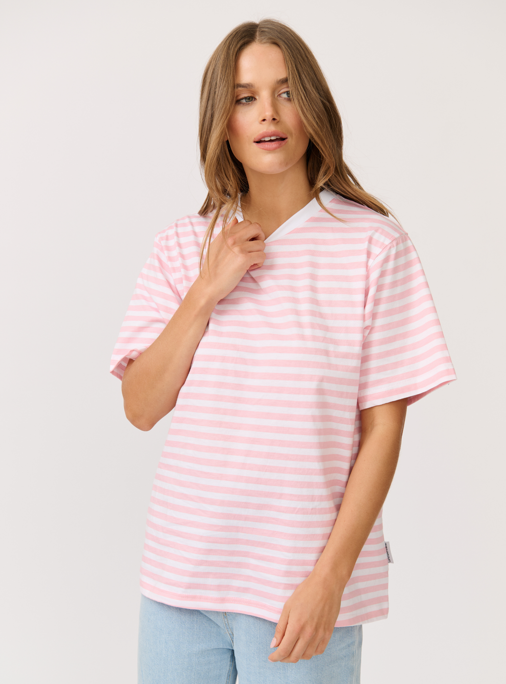 SOPHIE TEE - Bubblegum Stripe