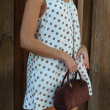 Polka Dot Cotton Mini Dress