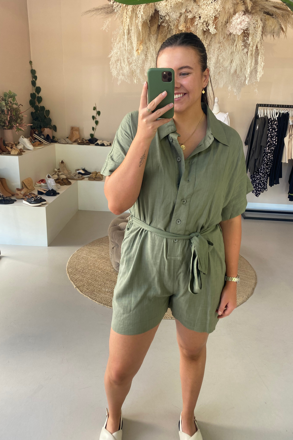 Khaki playsuit australia sales