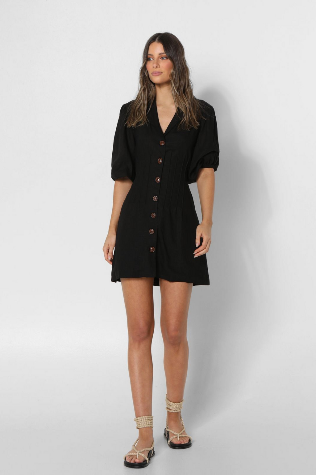 EVIE MINI DRESS Black Frankie Co Clothing