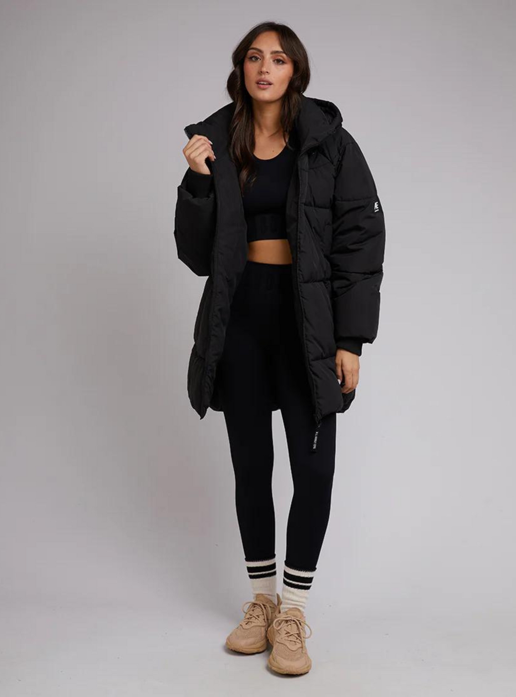 REMI LUXE MIDI PUFFER - Black