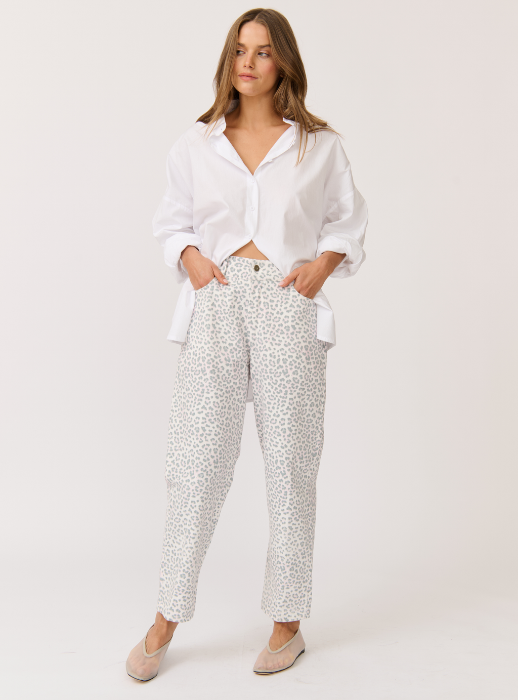 SAMARA PANT - Smudge Leopard