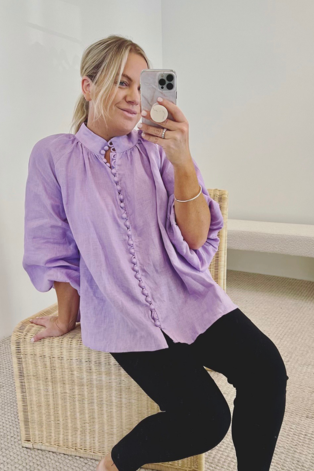 HANSEL BLOUSE - Lilac – Frankie & Co Clothing