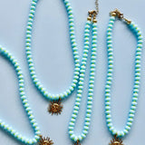 Sky Blue Gem Necklace