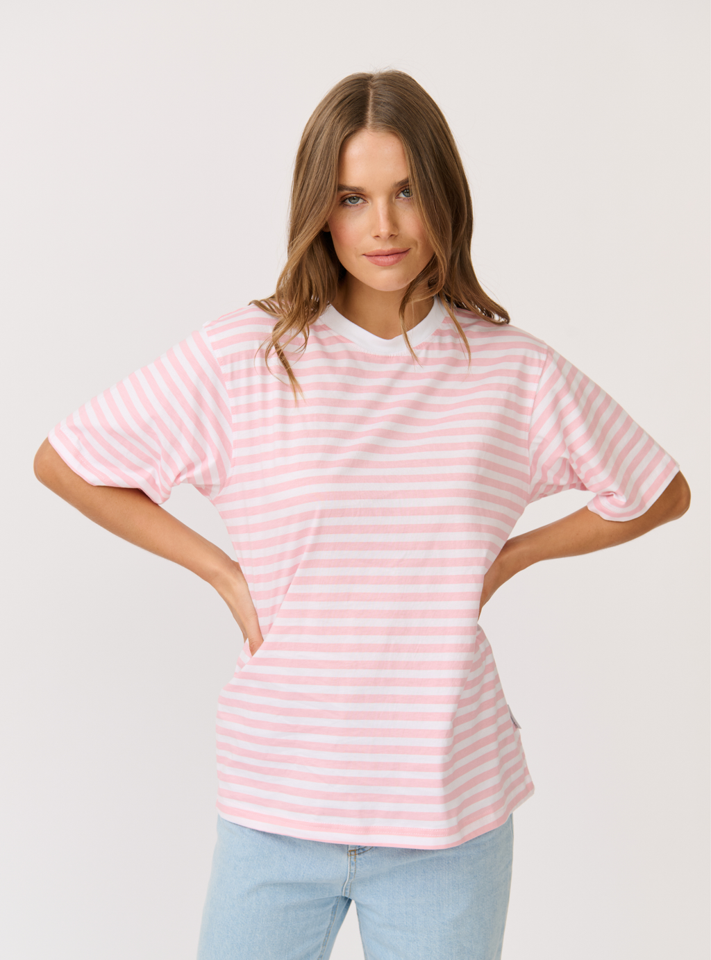 SOPHIE TEE - Bubblegum Stripe