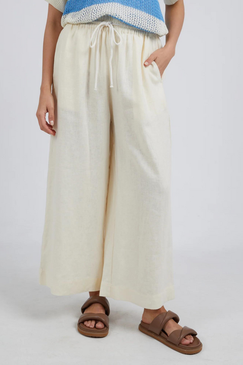 DIONNE WIDE LEG PANT - Toasted Coconut