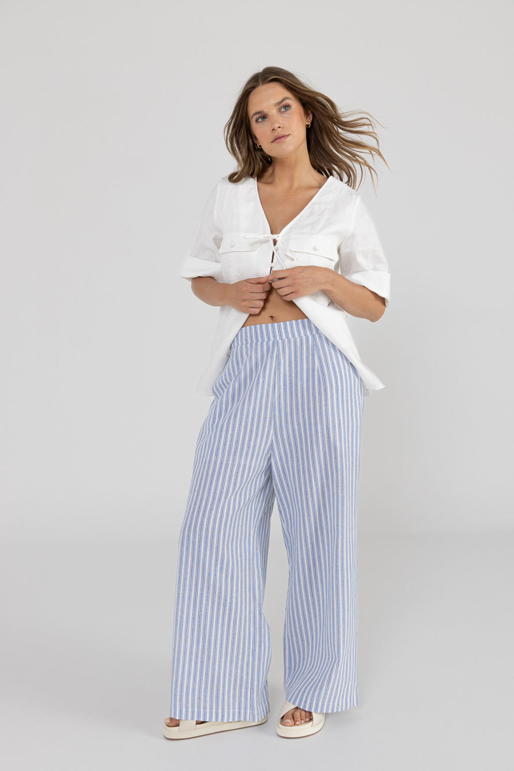 KAI PANT - Blue Stripe