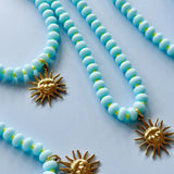 Sky Blue Gem Necklace