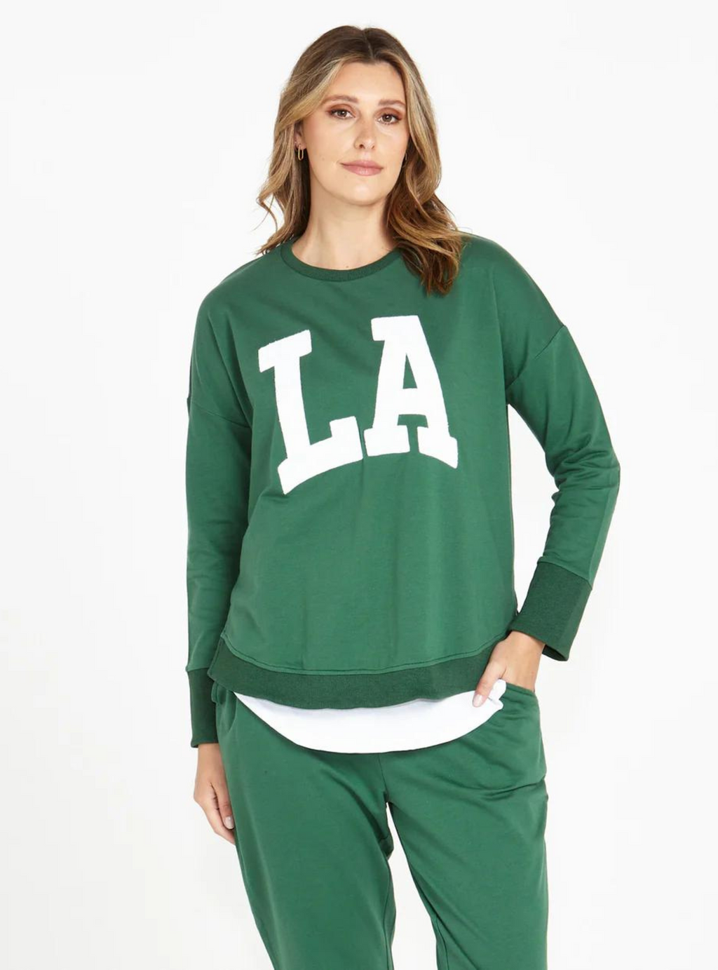 LUCY FRENCH TERRY SWEAT - LA Print