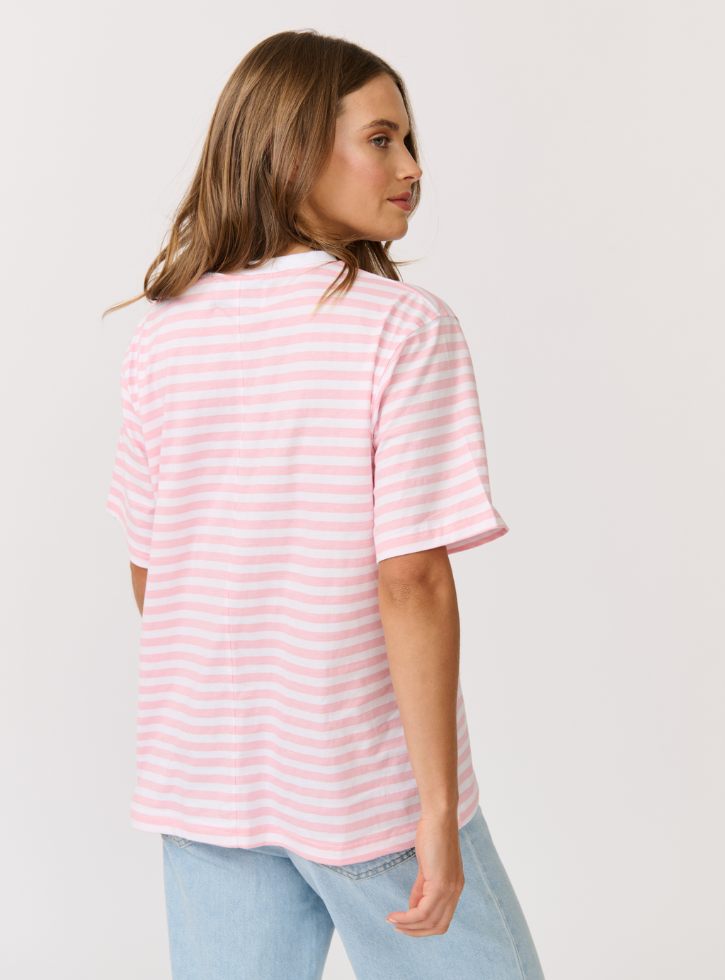 SOPHIE TEE - Bubblegum Stripe