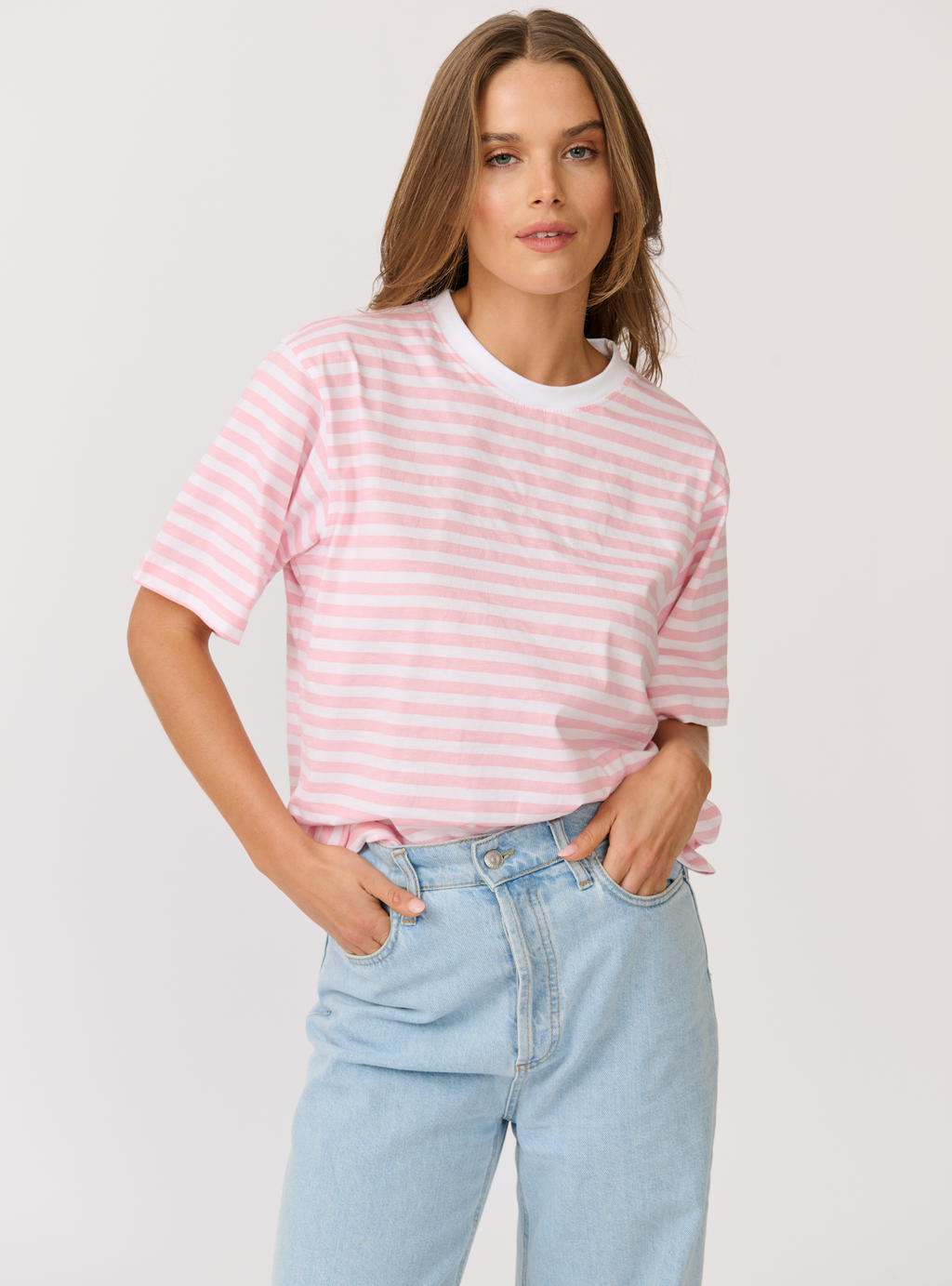 SOPHIE TEE - Bubblegum Stripe