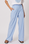 LUCIA TROUSER - Blue Chambray