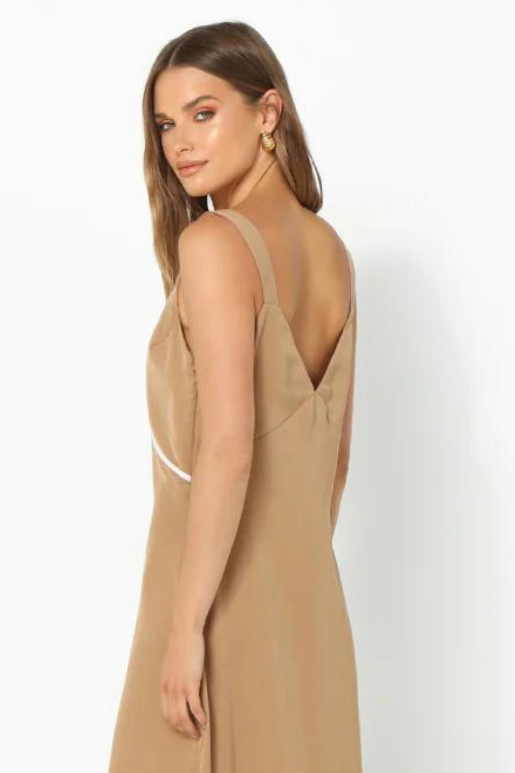 Tan sales cocktail dress