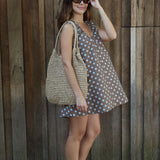 Polka Dot Cotton Mini Dress