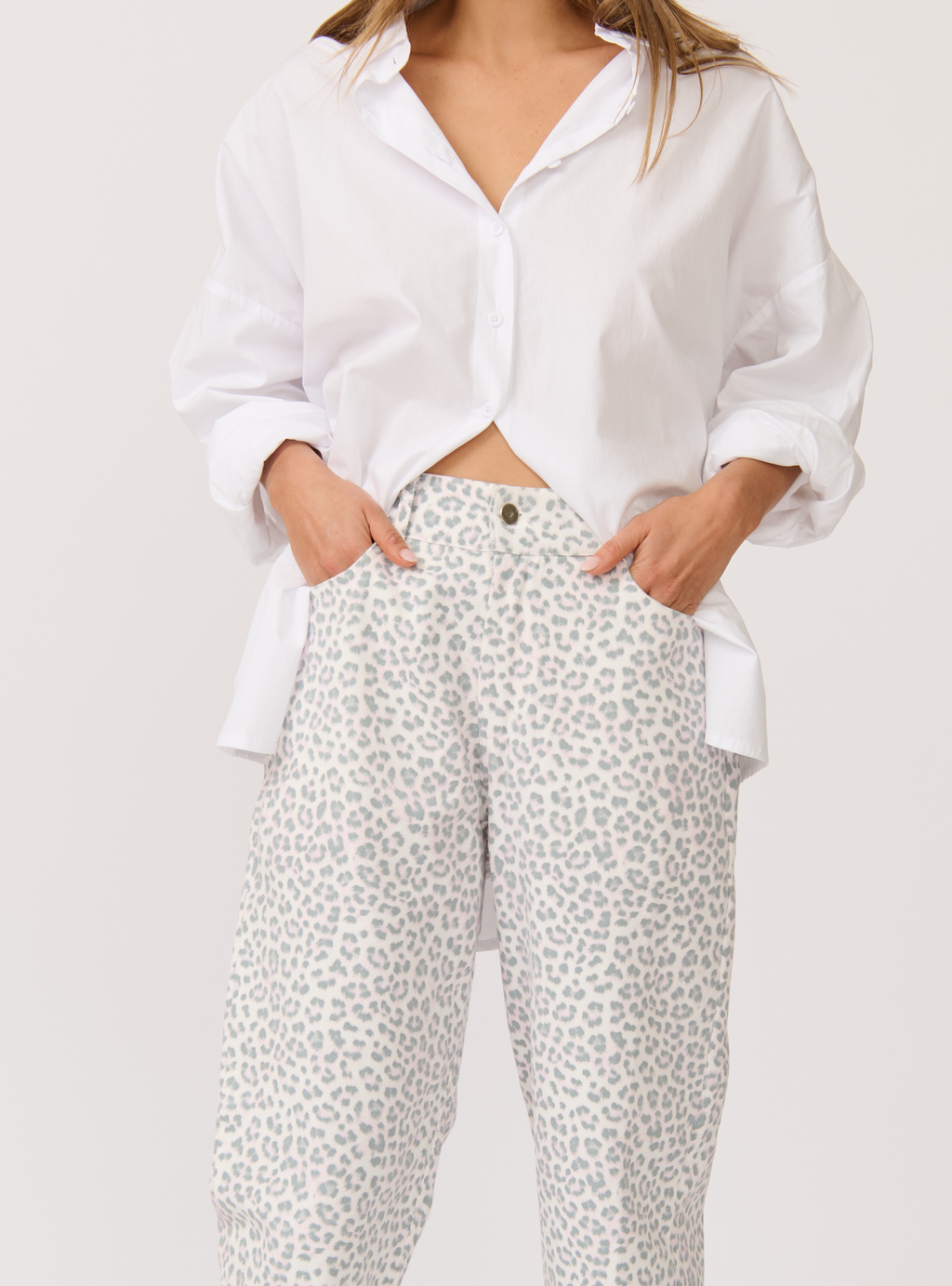 SAMARA PANT - Smudge Leopard