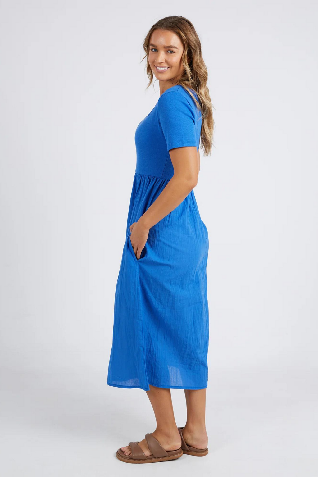 ELLA DRESS - Turkish Blue