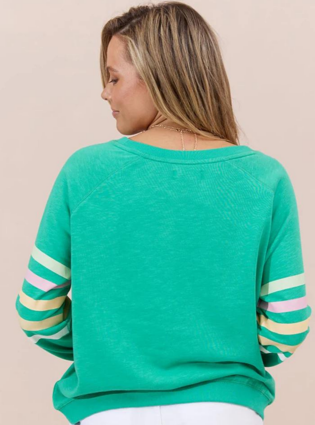 FOREVER SWEATER - Green/Pastel