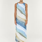 Zelie Mesh Midi Dress