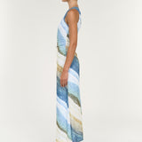 Zelie Mesh Midi Dress