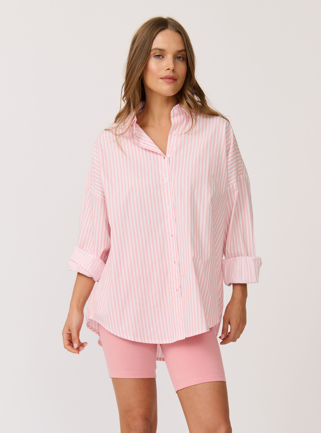 TAMMY SHIRT - Bubblegum Stripe