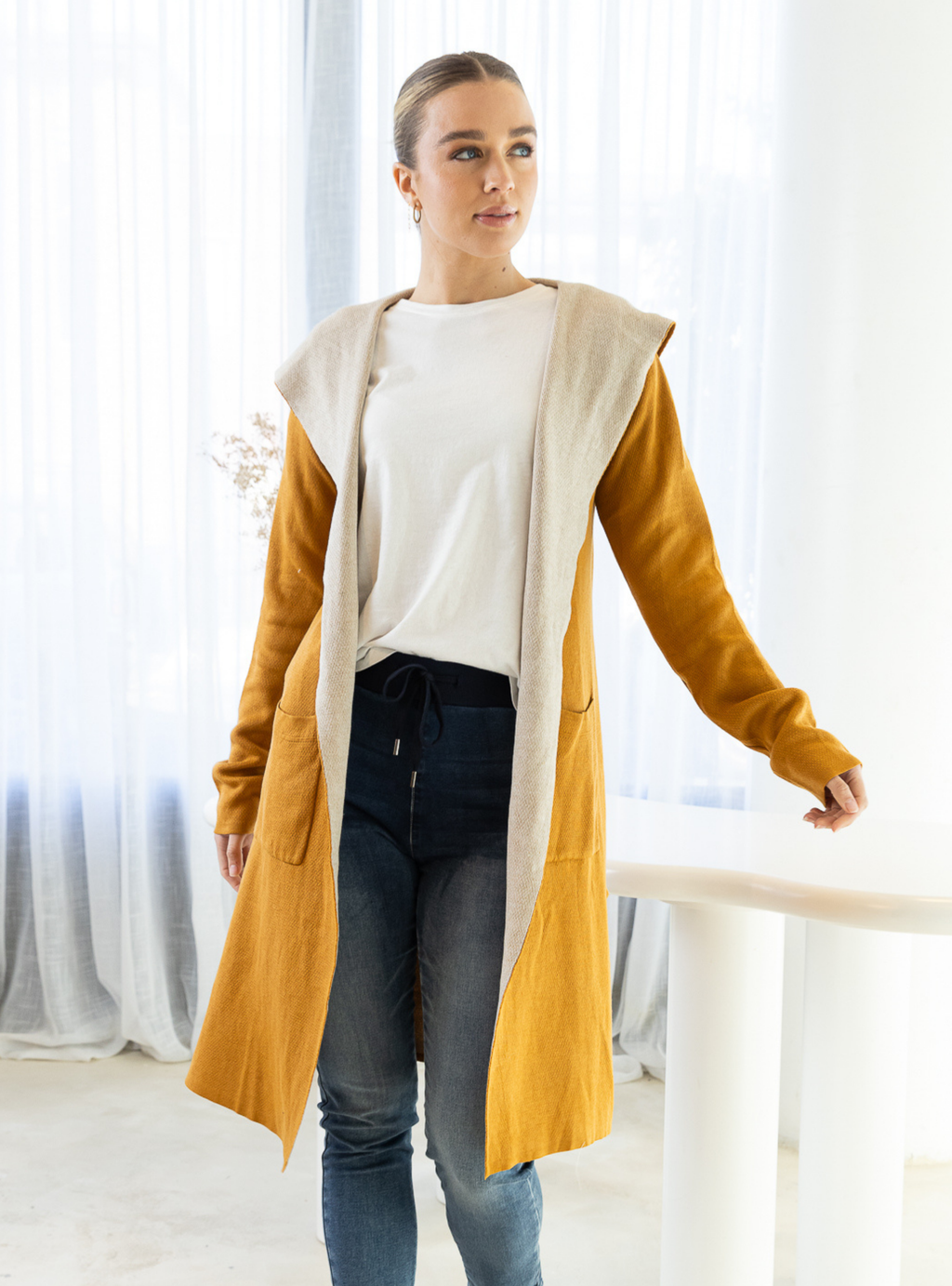 MEREDITH CARDIGAN - Mustard