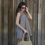 Polka Dot Cotton Mini Dress