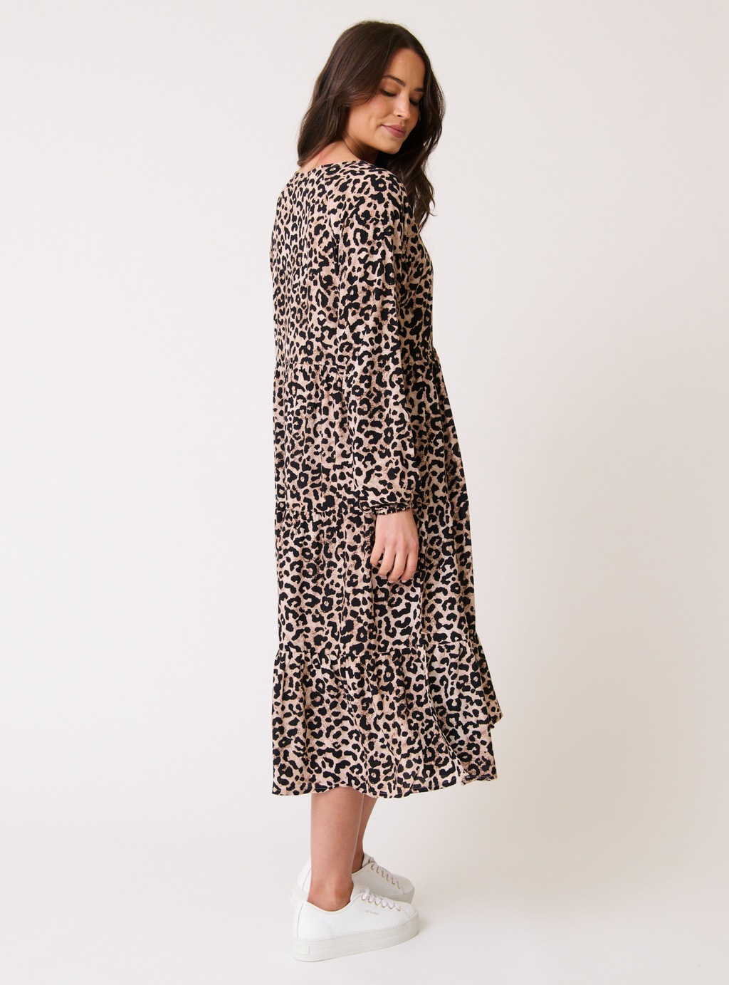 CALI DRESS - Neutral Leopard