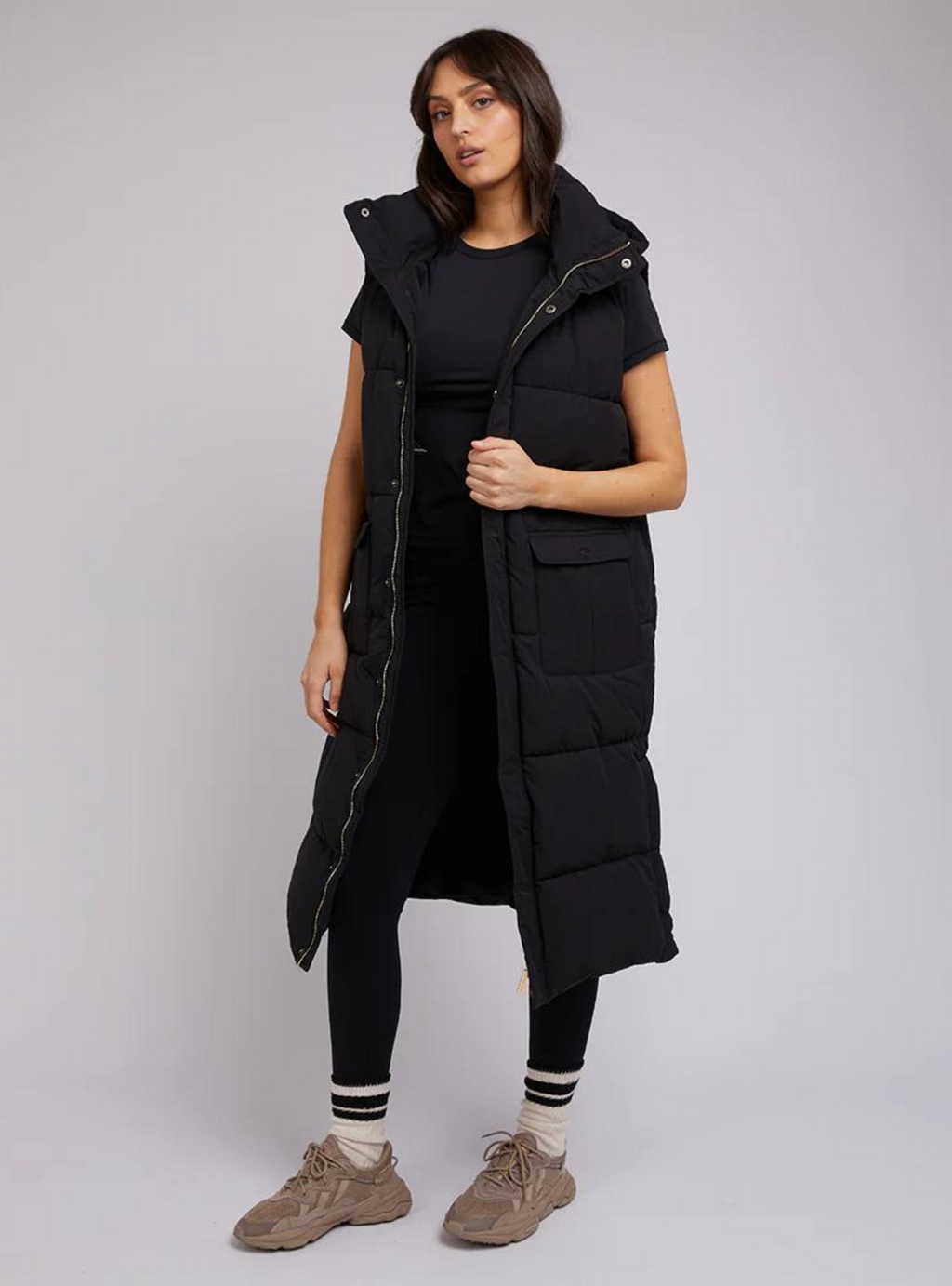 ACTIVE MIDI VEST - Black