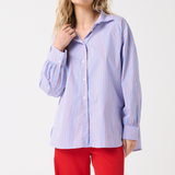 Darby Shirt - Cornflower Multi Stripe