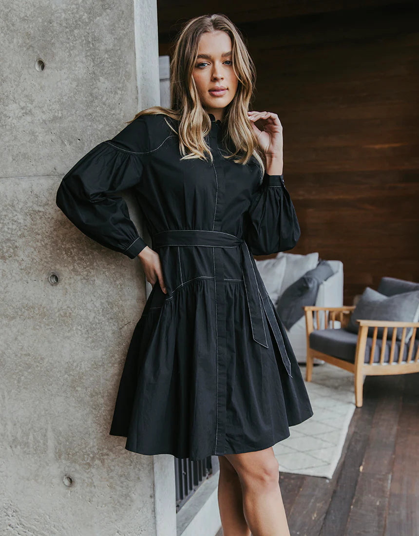 GOLDIE DRESS - Black