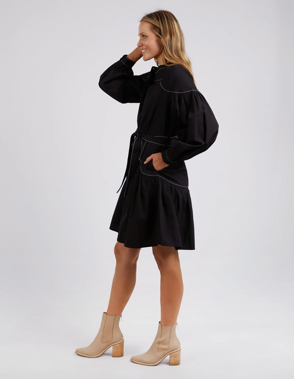 GOLDIE DRESS - Black