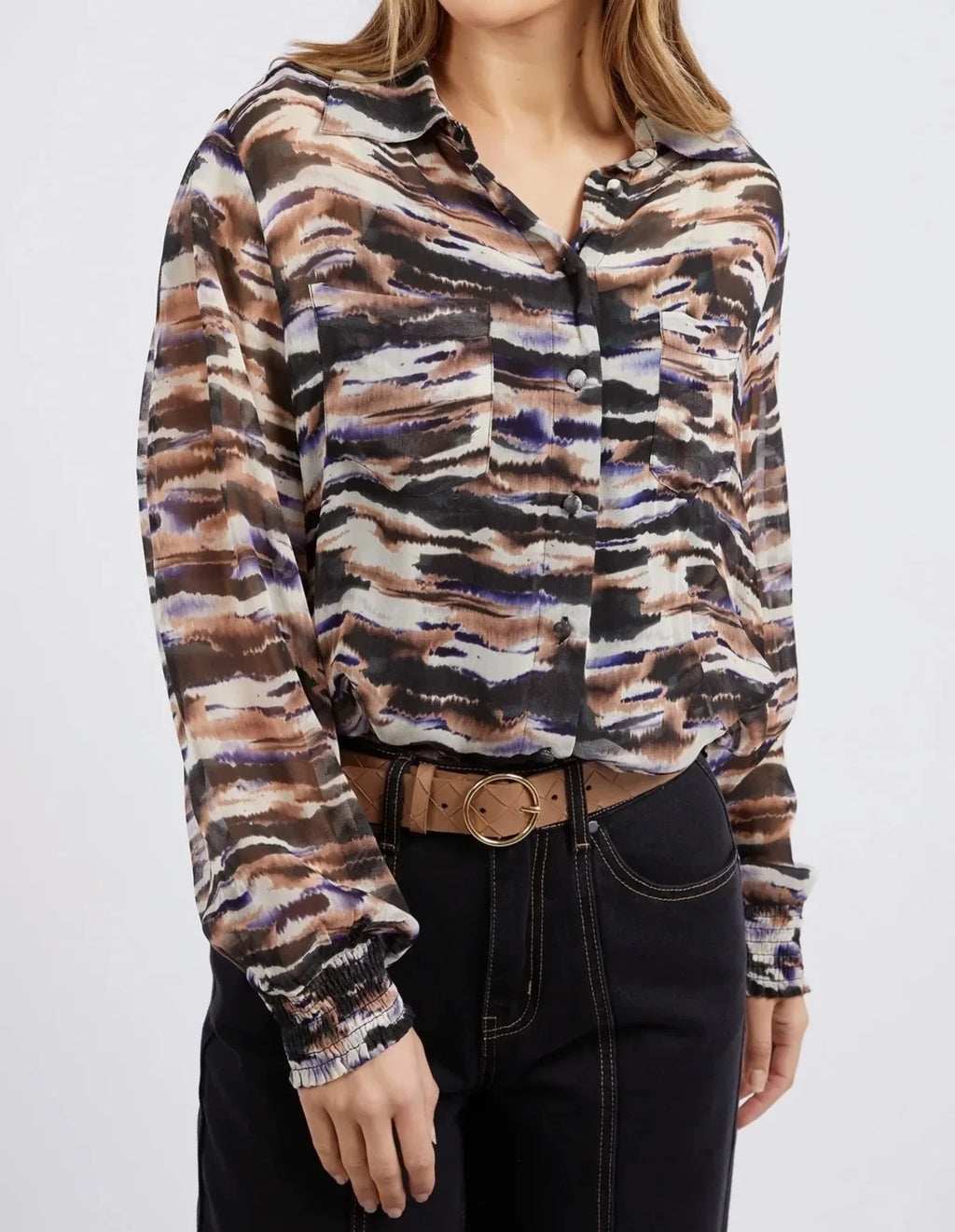 MALA ABSTRACT BLOUSE - Abstract Print