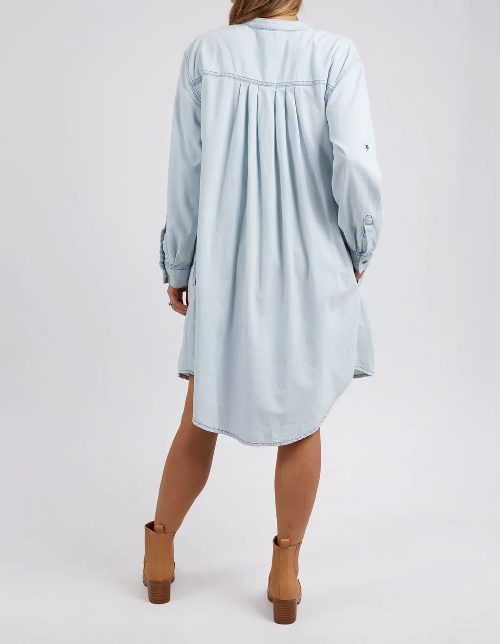 MICHA DRESS - Light Blue Denim