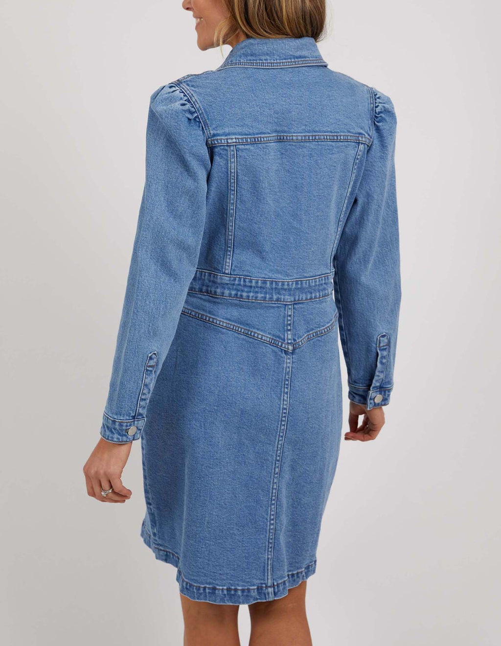 CHARLOTTE DENIM DRESS - Light Blue