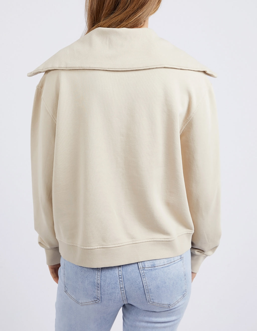 ELLIDY ZIP CREW - Bone – Frankie & Co Clothing