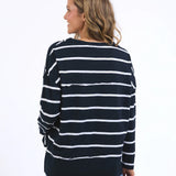 Jayne Stripe Throw On Top