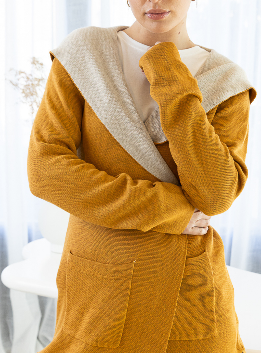 MEREDITH CARDIGAN - Mustard