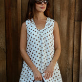 Polka Dot Cotton Mini Dress