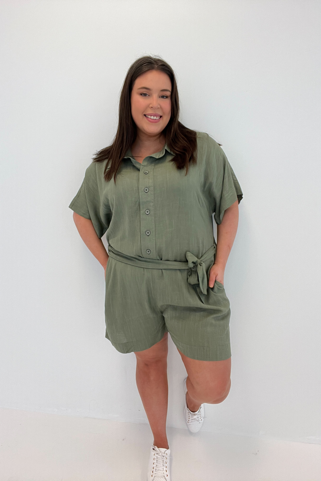 Khaki 2024 playsuit australia