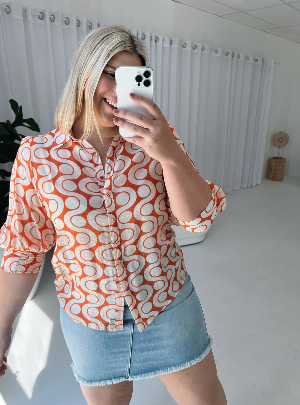 AMELIA SHIRT - Orange