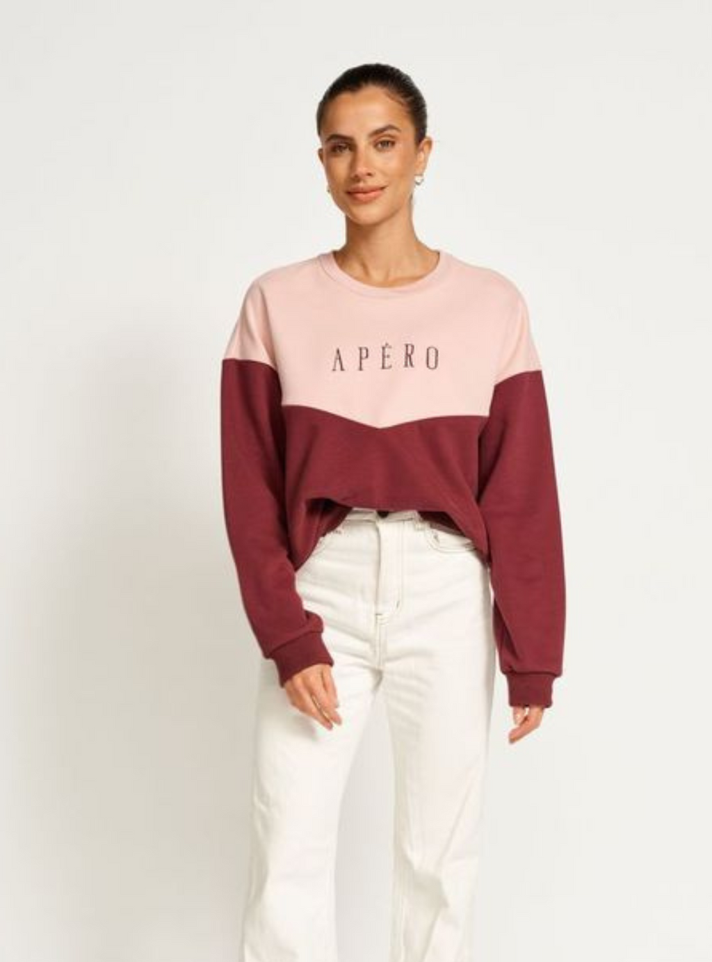 INTERSECT OVERSIZED CROPPED PANEL JUMPER - Berry/Pink