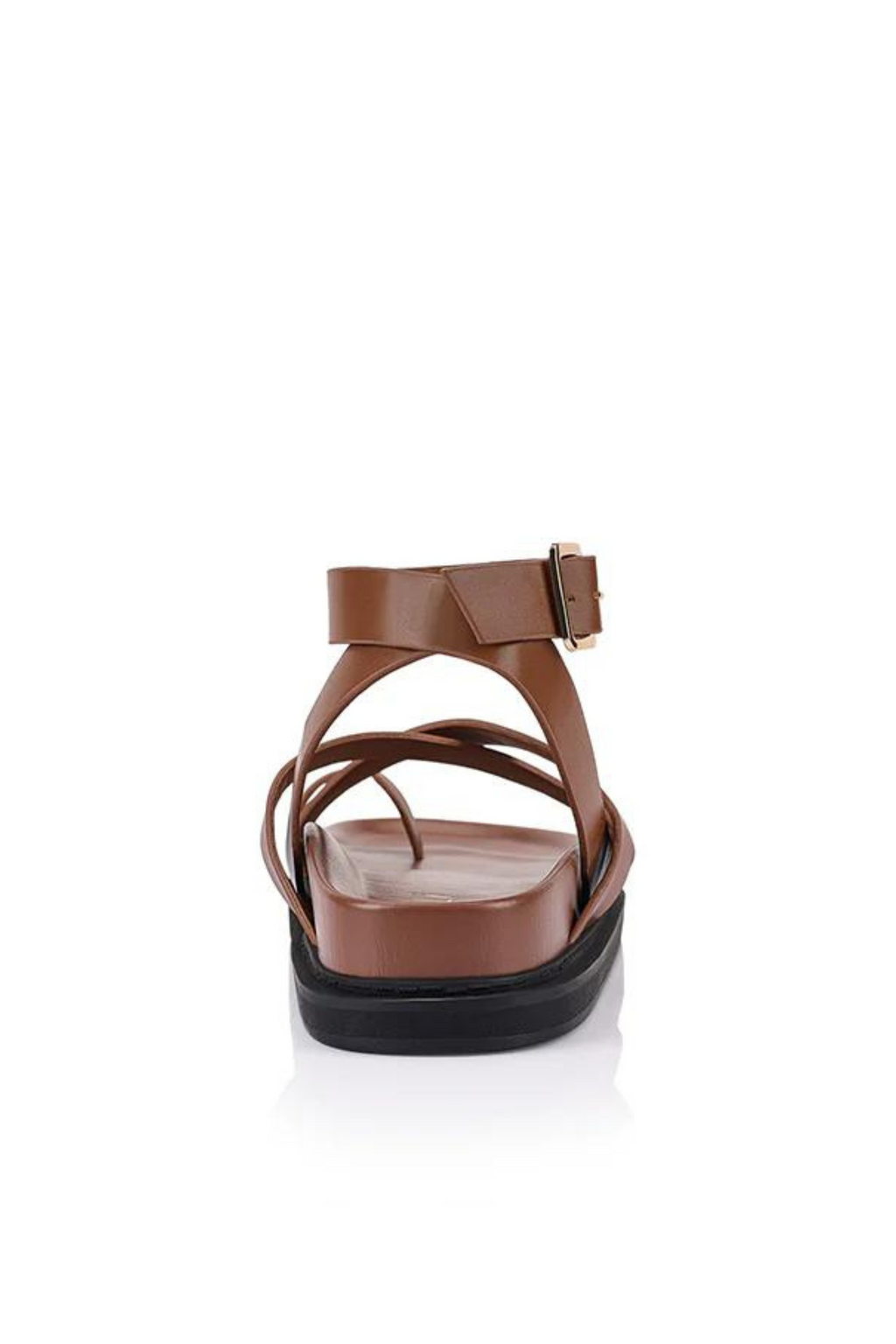 BRADY FOOTBED SANDALS - Cognac