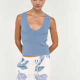 Elva V Neck Knit Top