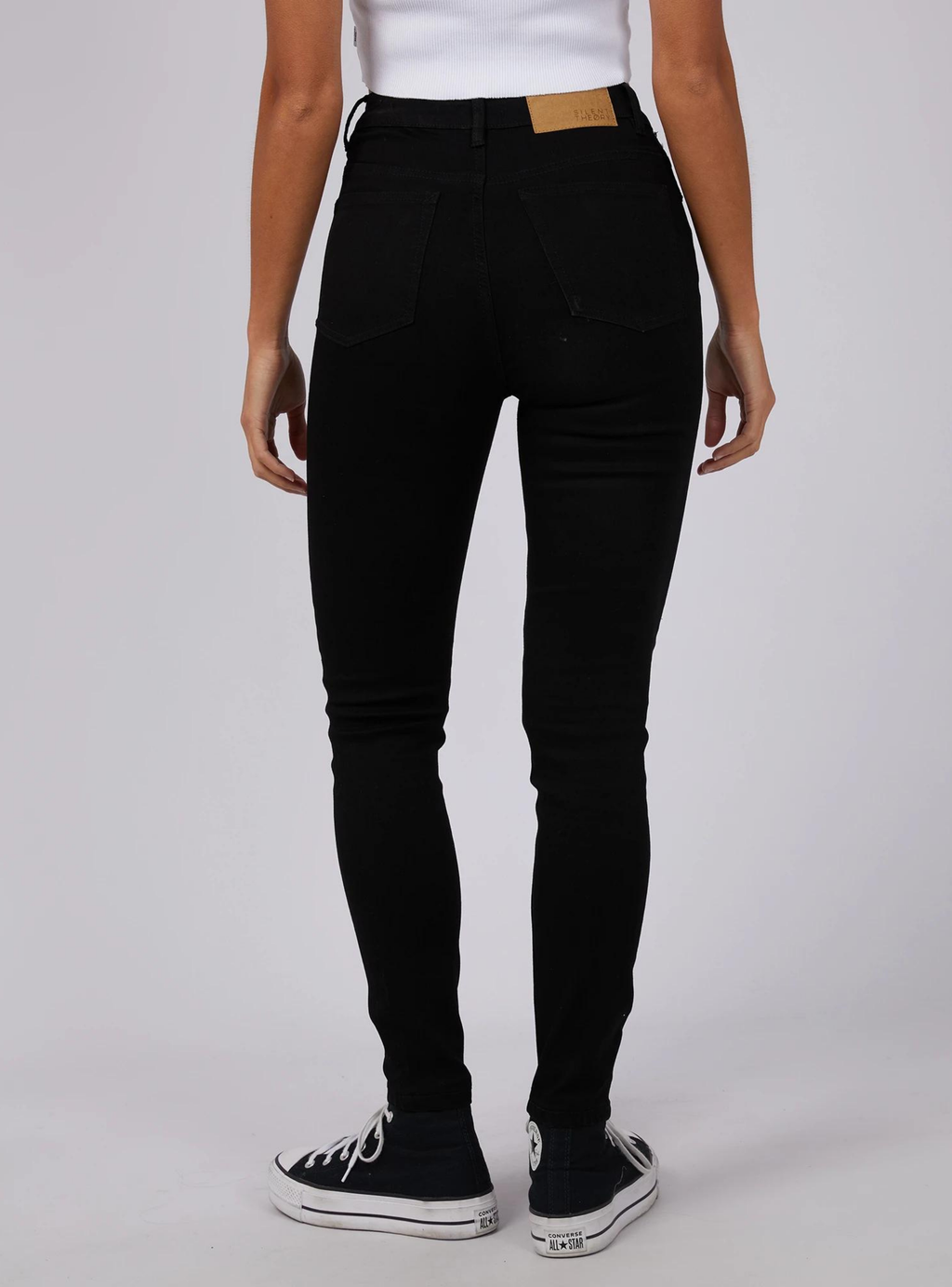 VICE HIGH SKINNY JEAN - Jet Black