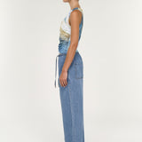 Zelie Mesh Twist Top