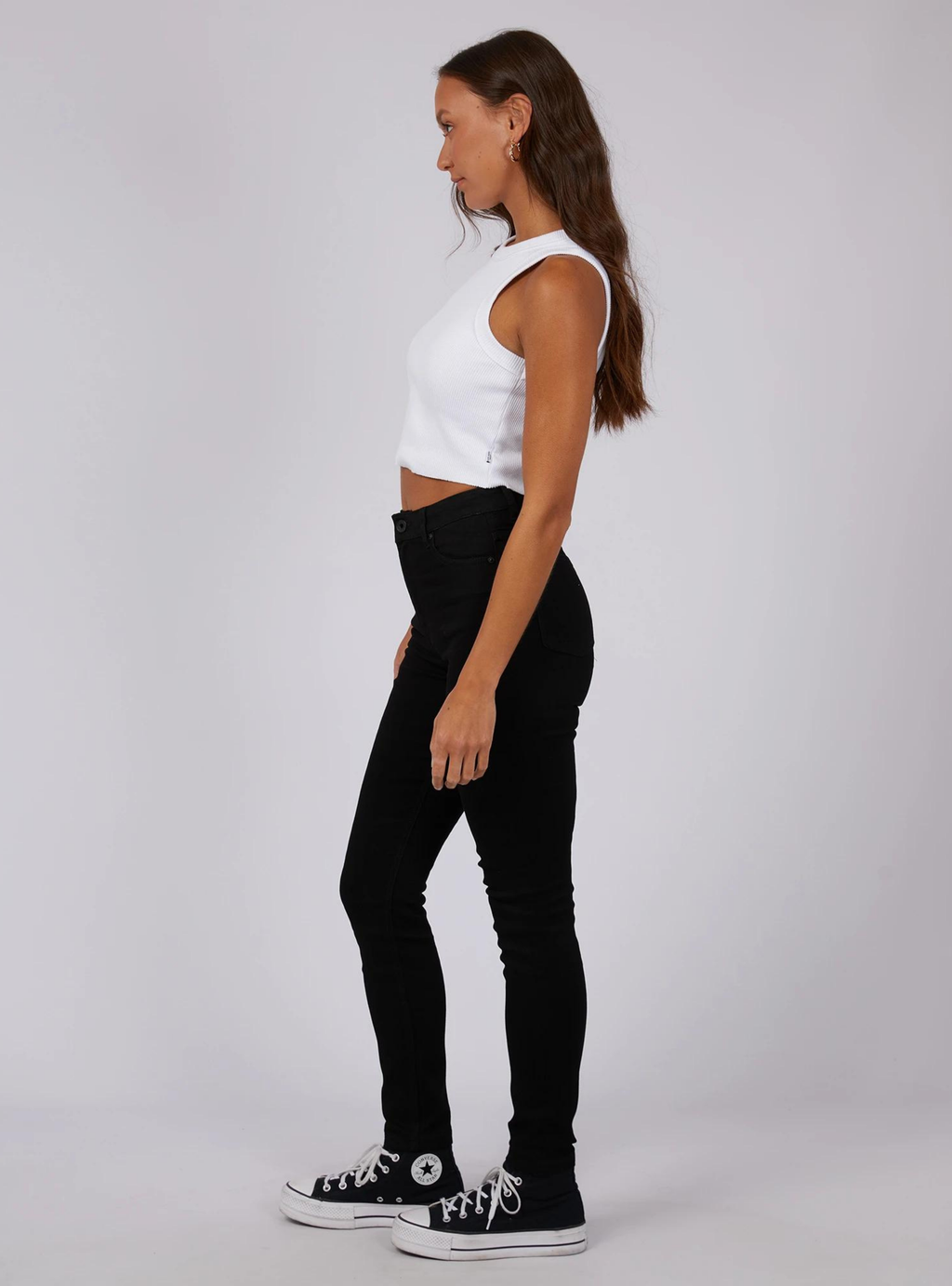 VICE HIGH SKINNY JEAN - Jet Black